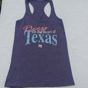 Purple texas tank top